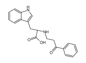 (2R)-3-(1H-indol-3-yl)-2-[(3-oxo-3-phenylpropyl)amino]propanoic acid 92515-11-2