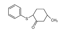 (5R)-5-methyl-2-phenylsulfanylcyclohexan-1-one 101693-93-0