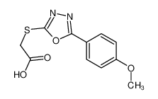 5-(4-甲氧基苯基)-[1,3,4]噁二唑-2-硫基]-乙酸