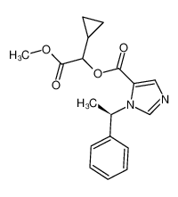 1-cyclopropyl-2-methoxy-2-oxoethyl 1-((R)-1-phenylethyl)-1H-imidazole-5-carboxylate 1446482-69-4