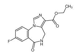 8-氟-5,6-二氢-6-氧代-4H-咪唑并[1,5-a][1,4]苯并二氮杂卓-3-羧酸乙酯
