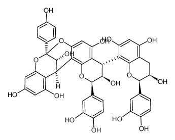 epiafzelechin-(4β->8,2β->O->7)-epicatechin-(4α->8)-epicatechin 130918-28-4