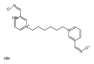 (NE)-N-[[1-[6-[3-[(E)-hydroxyiminomethyl]pyridin-1-ium-1-yl]hexyl]pyridin-1-ium-3-yl]methylidene]hydroxylamine,dibromide 78232-24-3