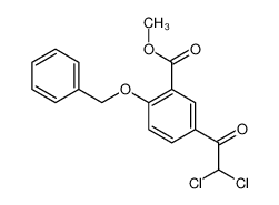 methyl 5-(2,2-dichloroacetyl)-2-phenylmethoxybenzoate 63416-79-5
