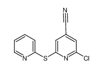 2-chloro-6-pyridin-2-ylsulfanylpyridine-4-carbonitrile 266337-47-7