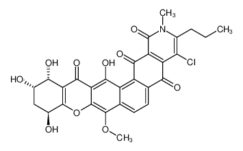 2H-[1]Benzopyrano[2',3':6,7]naphth[2,1-g]isoquinoline-1,5,14,16-tetrone, 4-chloro-10,11,12,13-tetrahydro-10,12,13,15-tetrahydroxy-8-methoxy-2-methyl-3-propyl-, (10S,12S,13R)-