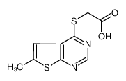 [(6-甲基噻吩并[2,3-d]嘧啶-4-基)硫基]乙酸