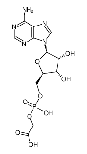 {[(2R,3S,4R,5R)-5-(6-Amino-purin-9-yl)-3,4-dihydroxy-tetrahydro-furan-2-ylmethoxy]-hydroxy-phosphoryloxy}-acetic acid 128565-18-4