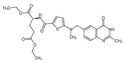 N-[5-[N-[(3,4-二氢-2-甲基-4-氧-6-喹唑啉基)甲基]-N-甲基氨基]-2-噻吩甲酰]-L-谷氨酸二乙酯