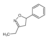 3-ethyl-5-phenyl-4,5-dihydro-1,2-oxazole 55134-83-3