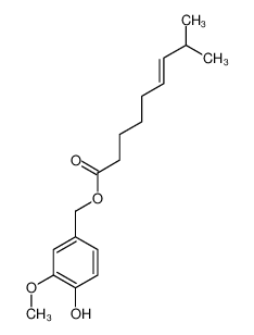 (4-hydroxy-3-methoxyphenyl)methyl (E)-8-methylnon-6-enoate 205687-01-0