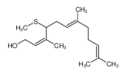 3,7,11-trimethyl-4-methylsulfanyldodeca-2,6,10-trien-1-ol 61252-23-1