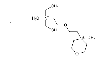 diethyl-methyl-[2-[2-(4-methylmorpholin-4-ium-4-yl)ethoxy]ethyl]azanium,diiodide 65753-91-5