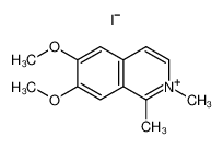 6,7-dimethoxy-1,2-dimethylisoquinolin-2-ium,iodide 6075-61-2