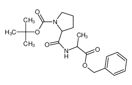 tert-butyl 2-[(1-oxo-1-phenylmethoxypropan-2-yl)carbamoyl]pyrrolidine-1-carboxylate 52616-95-2