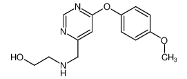 2-[[6-(4-methoxyphenoxy)pyrimidin-4-yl]methylamino]ethanol 607723-69-3