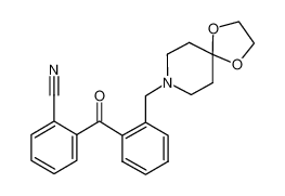 2-[2-(1,4-dioxa-8-azaspiro[4.5]decan-8-ylmethyl)benzoyl]benzonitrile 898755-84-5