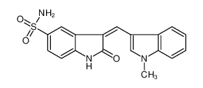 3-(1-甲基吲哚-3-亚甲基)-2-氧代-2,3-二氢吲哚-5-磺酸酰胺