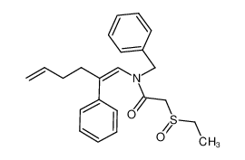 (Z)-N-benzyl-2-ethylsulfinyl-N-(2-phenylhexa-1,5-dienyl)acetamide