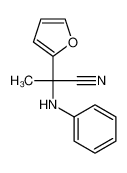 2-anilino-2-(furan-2-yl)propanenitrile 17424-72-5