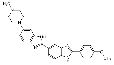 23623-06-5 2-(4-methoxyphenyl)-6-[6-(4-methylpiperazin-1-yl)-1H-benzimidazol-2-yl]-1H-benzimidazole