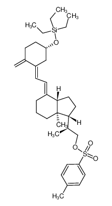 3β-((triethylsilyl)oxy)-20(S)-(((p-tolylsulfonyl)oxy)-methyl)-9,10-secopregna-5(E),7(E),10(19)-triene 87407-65-6