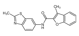 N-(2-Methyl-6-benzothiazolyl)-3-methyl-2-benzofurancarboxamide