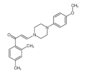 1-(2,4-dimethyl-phenyl)-3-[4-(4-methoxy-phenyl)-piperazin-1-yl]-propenone