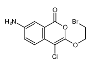 7-amino-3-(2-bromoethoxy)-4-chloroisochromen-1-one 126062-22-4