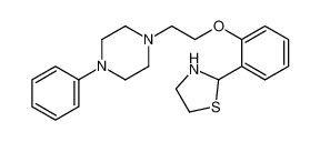 2-[2-[2-(4-phenylpiperazin-1-yl)ethoxy]phenyl]-1,3-thiazolidine 103073-91-2