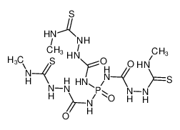 1-bis[(methylcarbamothioylamino)carbamoylamino]phosphoryl-3-(methylcarbamothioylamino)urea 16221-26-4