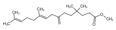methyl (E)-4,4,10,14-tetramethyl-7-methylenepentadeca-9,13-dienoate 89330-11-0