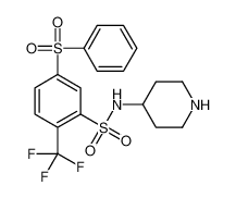 5-(苯磺酰基)-N-(哌啶-4-基)-2-(三氟甲基)苯磺酰胺; WAY 316606