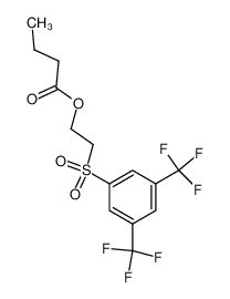 2-((3,5-bis(trifluoromethyl)phenyl)sulfonyl)ethyl butyrate 548740-10-9