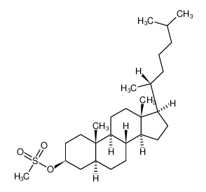 [10,13-dimethyl-17-(6-methylheptan-2-yl)-2,3,4,5,6,7,8,9,11,12,14,15,16,17-tetradecahydro-1H-cyclopenta[a]phenanthren-3-yl] methanesulfonate 3381-51-9
