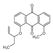 92908-99-1 1-methoxy-8-pent-1-en-3-yloxyanthracene-9,10-dione