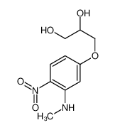 3-[3-(methylamino)-4-nitrophenoxy]propane-1,2-diol 80062-31-3