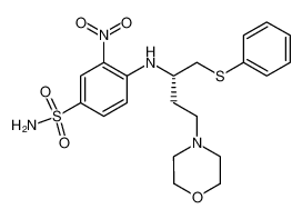 4-((S)-3-(morpholin-4-yl)-1-phenylsulfanylmethylpropylamino)-3-nitrobenzenesulfonamide