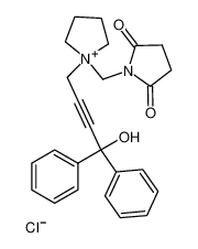 80381-83-5 1-(2,5-Dioxo-pyrrolidin-1-ylmethyl)-1-(4-hydroxy-4,4-diphenyl-but-2-ynyl)-pyrrolidinium; chloride