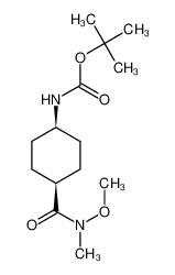 tert-Butyl cis-4-(N-methoxy-N-methylcarbamoyl)-cyclohexylcarbamate 304873-79-8