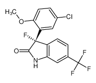 (3R)-3-(5-氯-2-甲氧基苯基)-3-氟-6-(三氟甲基)-1H-吲哚-2-酮