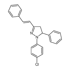 1-(4-chlorophenyl)-5-phenyl-3-styryl-4,5-dihydro-1H-pyrazole