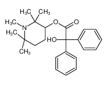 (1,2,2,6,6-pentamethylpiperidin-3-yl) 2-hydroxy-2,2-diphenylacetate 63991-46-8