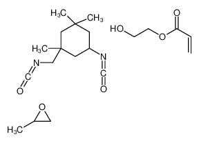 71130-72-8 2-丙烯酸2-羟基乙基酯与5-异氰酸-1-(异氰酸甲基)-1,3,3-三甲基环己烷和甲基环氧乙烷的聚合物