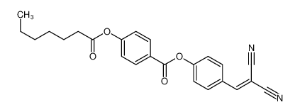 [4-(2,2-dicyanoethenyl)phenyl] 4-heptanoyloxybenzoate 78016-54-3