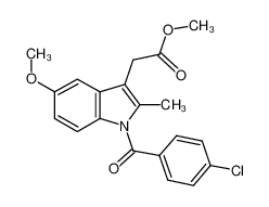 1-(4-氯苯甲酰基)-5-甲氧基-2-甲基-1H-吲哚-3-乙酸甲酯图片
