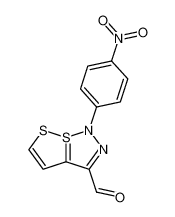 1-(4-nitro-phenyl)-1H-7λ4-[1,2]dithiolo[5,1-e][1,2,3]thiadiazole-3-carbaldehyde