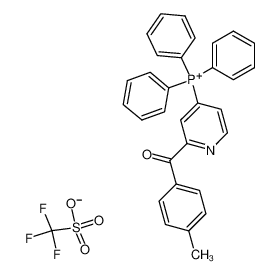 (2-(4-Methylbenzoyl)-4-pyridyl)triphenylphosphonium-trifluormethansulfonat 116928-29-1