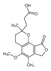 3-(5-methoxy-2,6-dimethyl-9-oxo-4,7-dihydro-3H-furo[3,4-h]chromen-2-yl)propanoic acid 24243-38-7