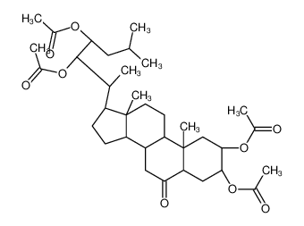 [(2R,3S,5S,8S,9S,10R,13S,14S,17R)-2-acetyloxy-17-[(2S,3R,4R)-3,4-diacetyloxy-6-methylheptan-2-yl]-10,13-dimethyl-6-oxo-1,2,3,4,5,7,8,9,11,12,14,15,16,17-tetradecahydrocyclopenta[a]phenanthren-3-yl] acetate 83456-47-7